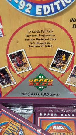 91-92 Upperdeck basketball card packs.Unopen