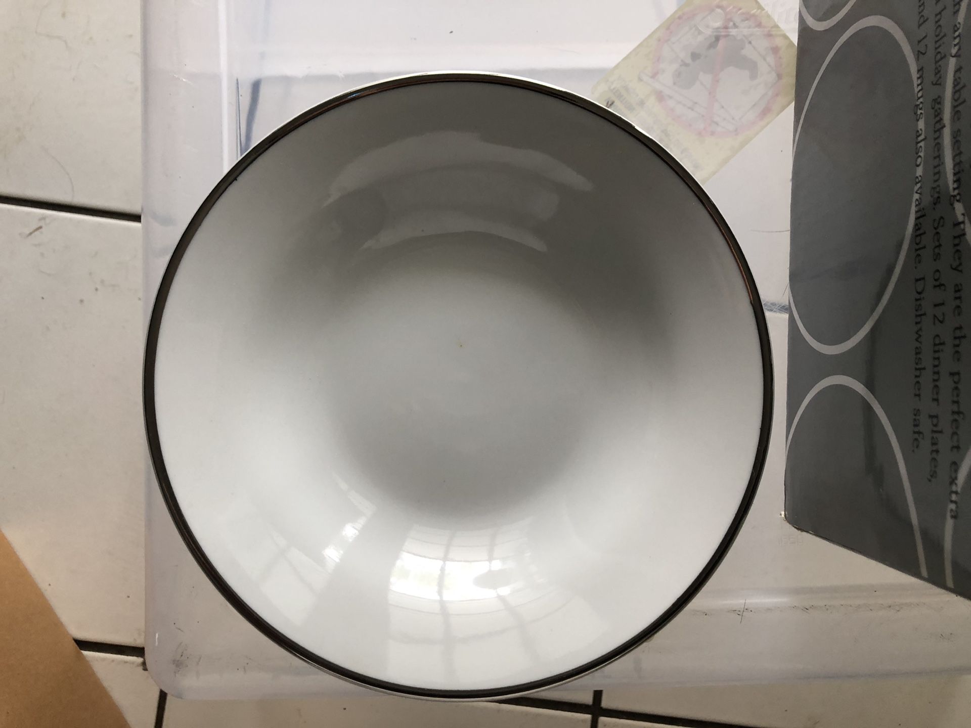 Gibson Platinum Banded Bowls