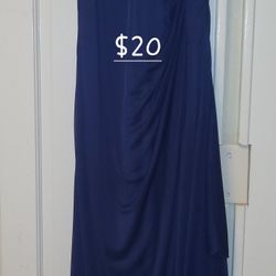 Long Dark Blue Dress