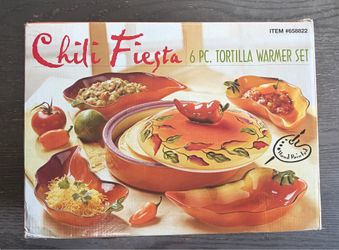 Chili Fiesta 6pc. Tortilla Warmer Set