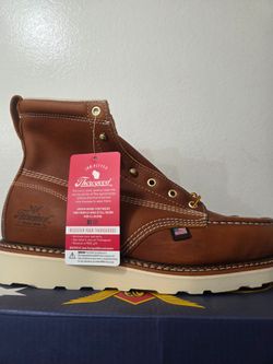 Thorogood 6 Inch USA Made Brown Soft Toe Work Wedge 9EE