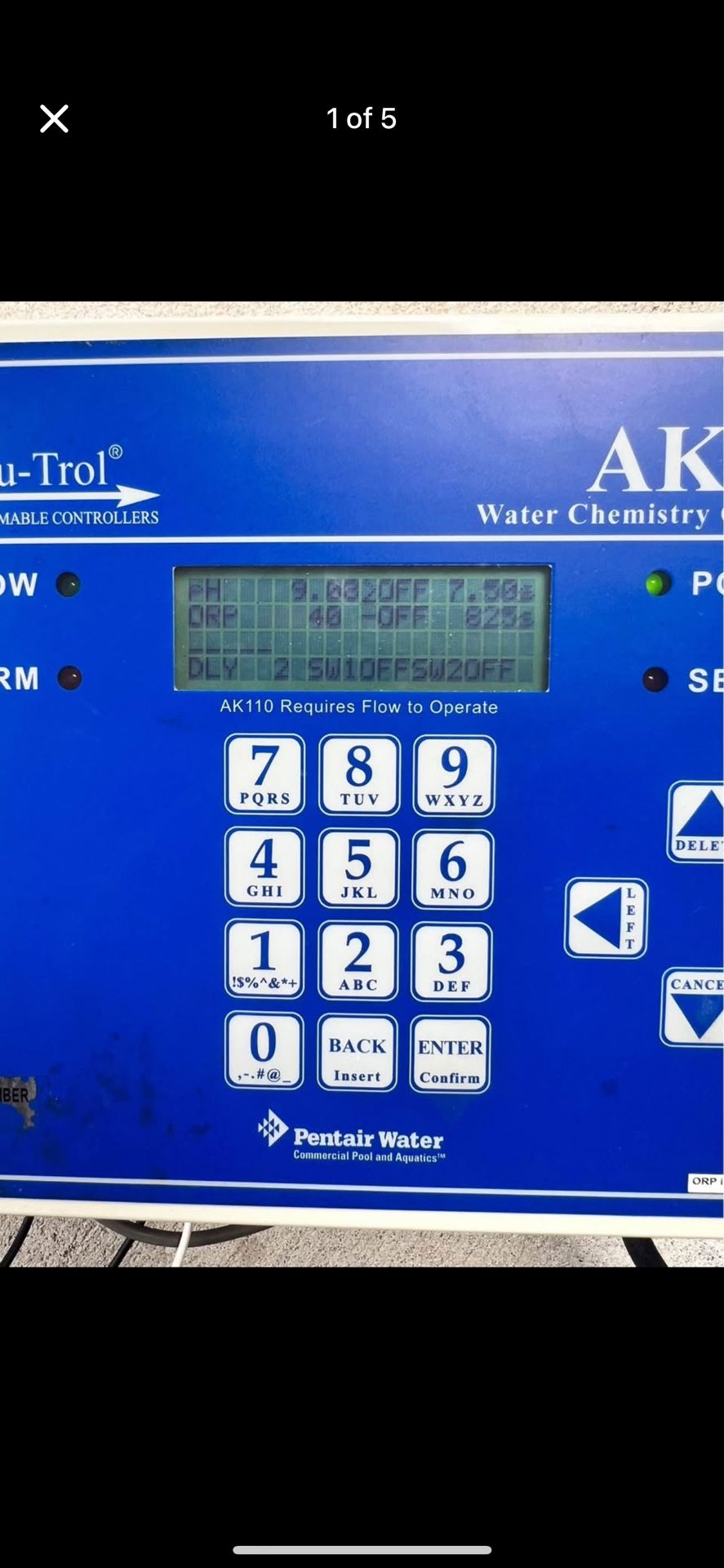 Pentair Water Chemistry Controller