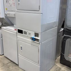 Whirlpool  CSP2940HQ 7.4 cu. ft. 240-Volt White Electric Double Stacked Commercial Dryer Coin Operated MSRP$2249