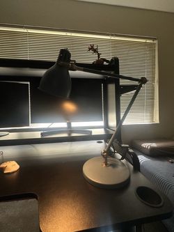 IKEA FORSÅ Adjustable Metal Desk Lamp (Blue)