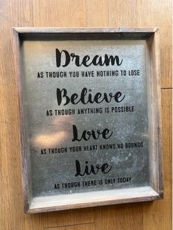 Motivational Wall Sign