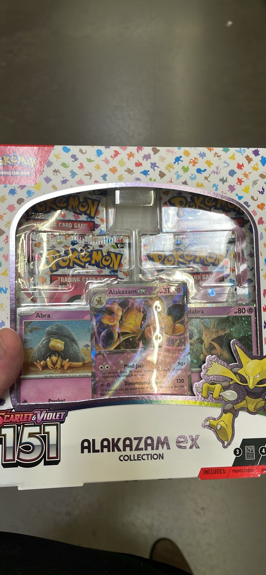 Scarlet And Violet 151 Alakazam Ex Collection Box
