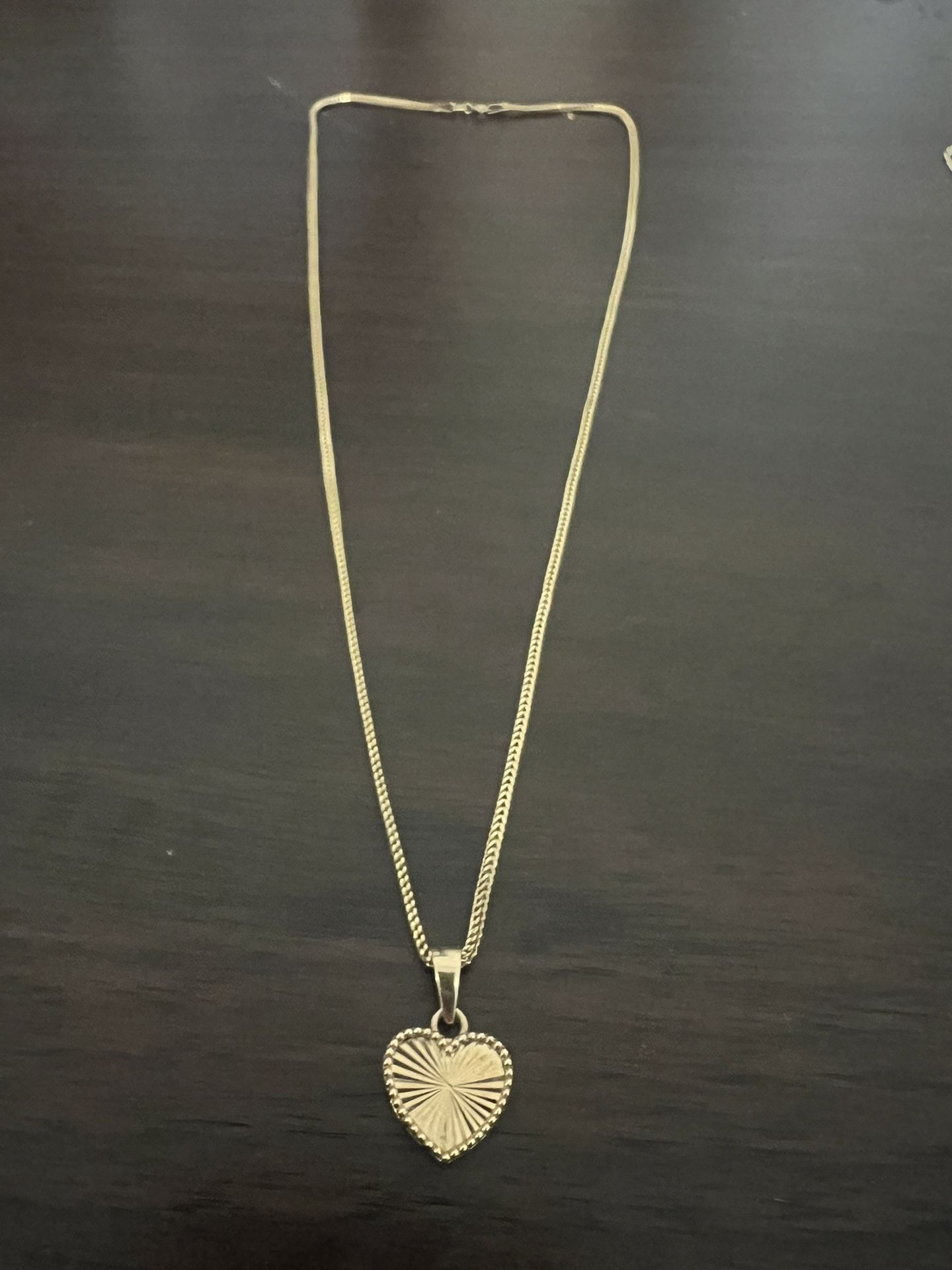 10k solid gold Necklace And Heart