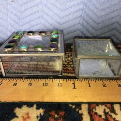 Vintage Glass Boxes 