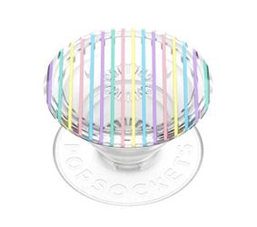 PopSockets Translucent Colorblock Phone Grip with Expanding Kickstand Clear NEW