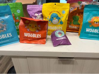 Woobles Crocheting Kits: 6 animals+icecream hat (NEW)