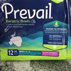 New/Sealed Prevail Bariatric Briefs Available 