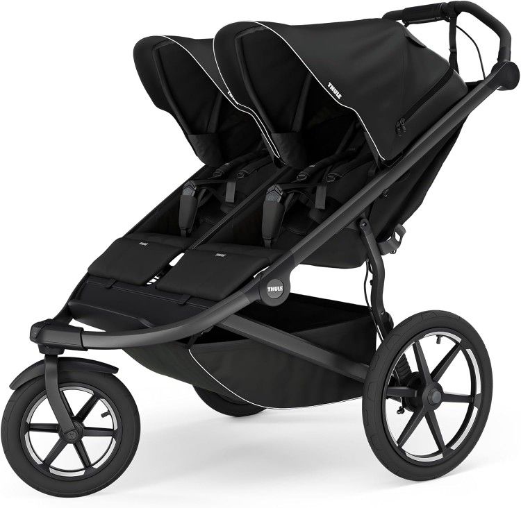 Thule Urban Glide 3 Double Black Full Suspension All Terrain Jogging Stroller