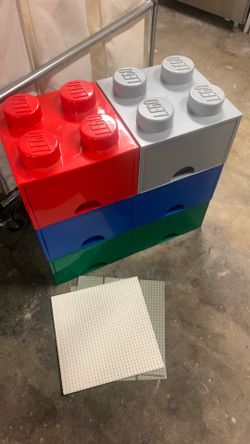 Lego storage full of Legos with people price firm