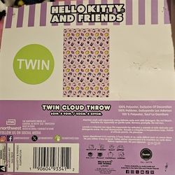 Hello Kitty And Friends Twin Throw Blanket Cloud Super Soft 60X90 Keroppi Cinnam