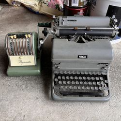 Royal Typewriter And Paymaster system 