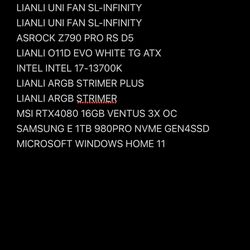 Custom built gaming computer