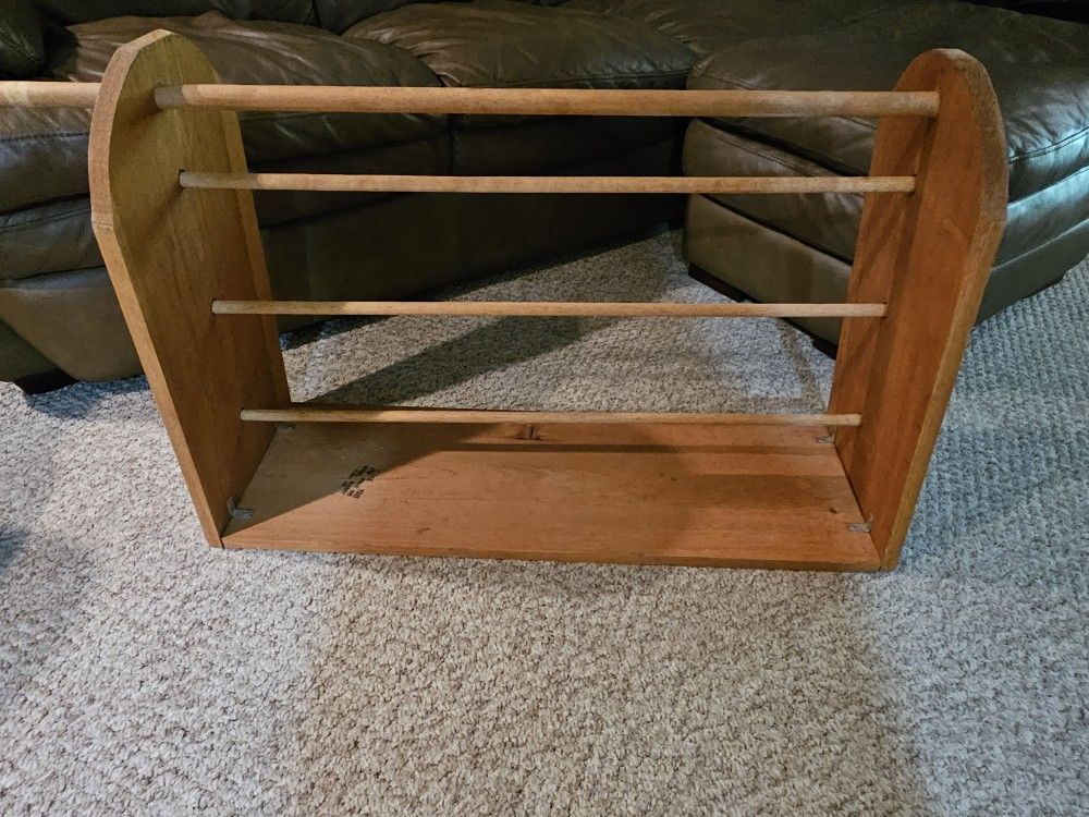 Wood Ribbon/tube Holder