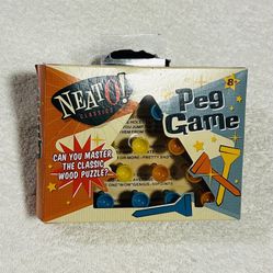 Neato Classic Triangular Wood Peg Game Puzzles 