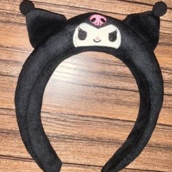 kuromi pouch & headband bundle sanrio 