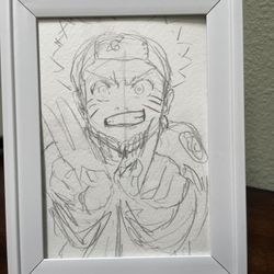 Anime Sketch Framed 5 By 7