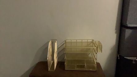 Gold Desk Accessory Set