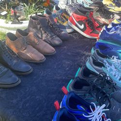 Variety of name brand shoes