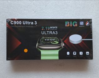 C900 Ultra 3 Smartwatch 49mm (Orange Band) - Brand New SEALED