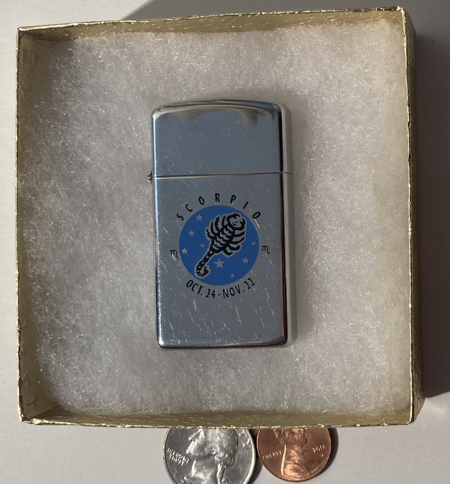 Vintage Zippo Zodiac Sign Scorpio
