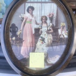 Antique Litho “ Reading Love Letters 