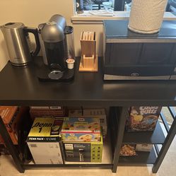 Microwave / Kitchen Table / Nespresso / Knife Holder / Electric Kettle