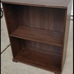 Low Brown Bookshelf