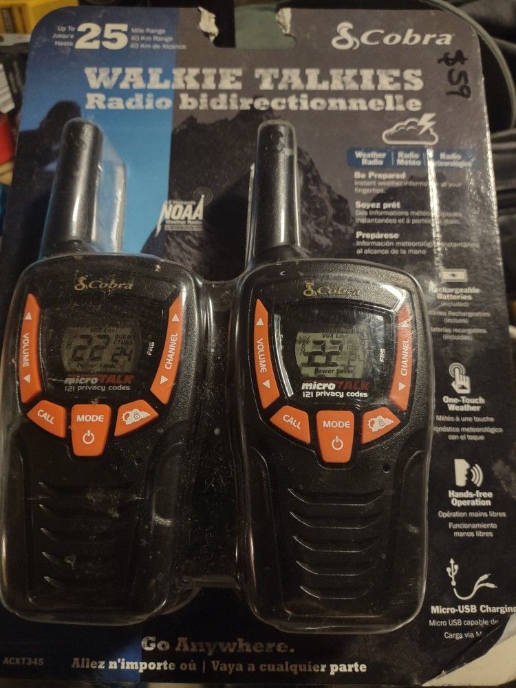 Cobra WALKIE TALKIES 25-Mile Range