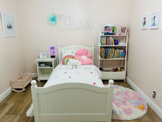 Pottery Barn Bed and Night Stand