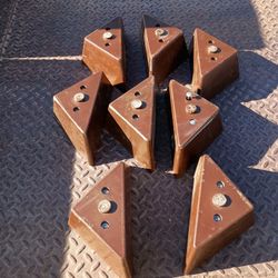 Set Of 8 Plastic Triangle Couch Sofa Legs
