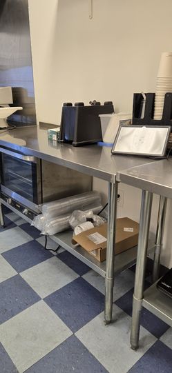 NSF stainless steel tables 4ft and 6ft