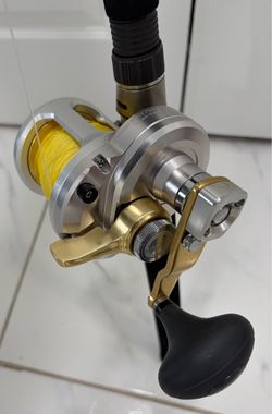 Shimano Reel Talica 16 II Two-Speed with Shimano Trevala Casting Rod 6'TVC60H & 80Lbs x 500yards braided line
