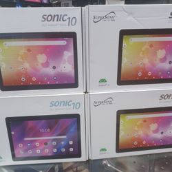 10" Screen Android Tablets By Supersonic.  Webcam Bluetooth WiFi.  NEW 