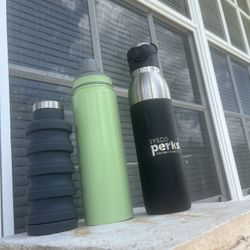 Lot of 3 Reusable Water Bottles / Tumblers - Great Condition - Bundle Deal