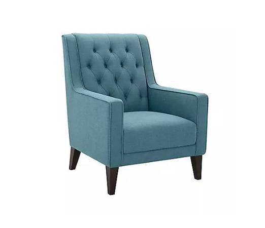 Cole & Rye Button-Tufted Accent Chair - Coastal Blue for Sale in Monroe