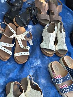 Assorted women’s sandals