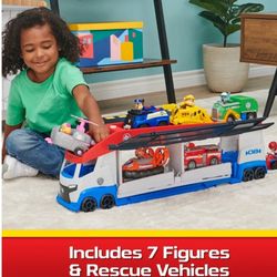 PAW Patrol, PAW Patroller Playset with 7 Figures and 7 Vehicles, for Kids Ages 3+, Toddler Toys