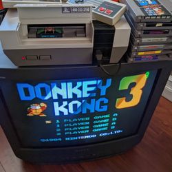 Nintendo NES Console And Games