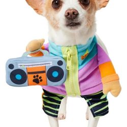 Frisco Front Walking 80s Retro Kid Dog & Cat Costume,x- Small