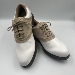 Foot Joy Golf Shoes Cleats Spikes Women’s Size 8 M Lace Up Oxford Green Joy
