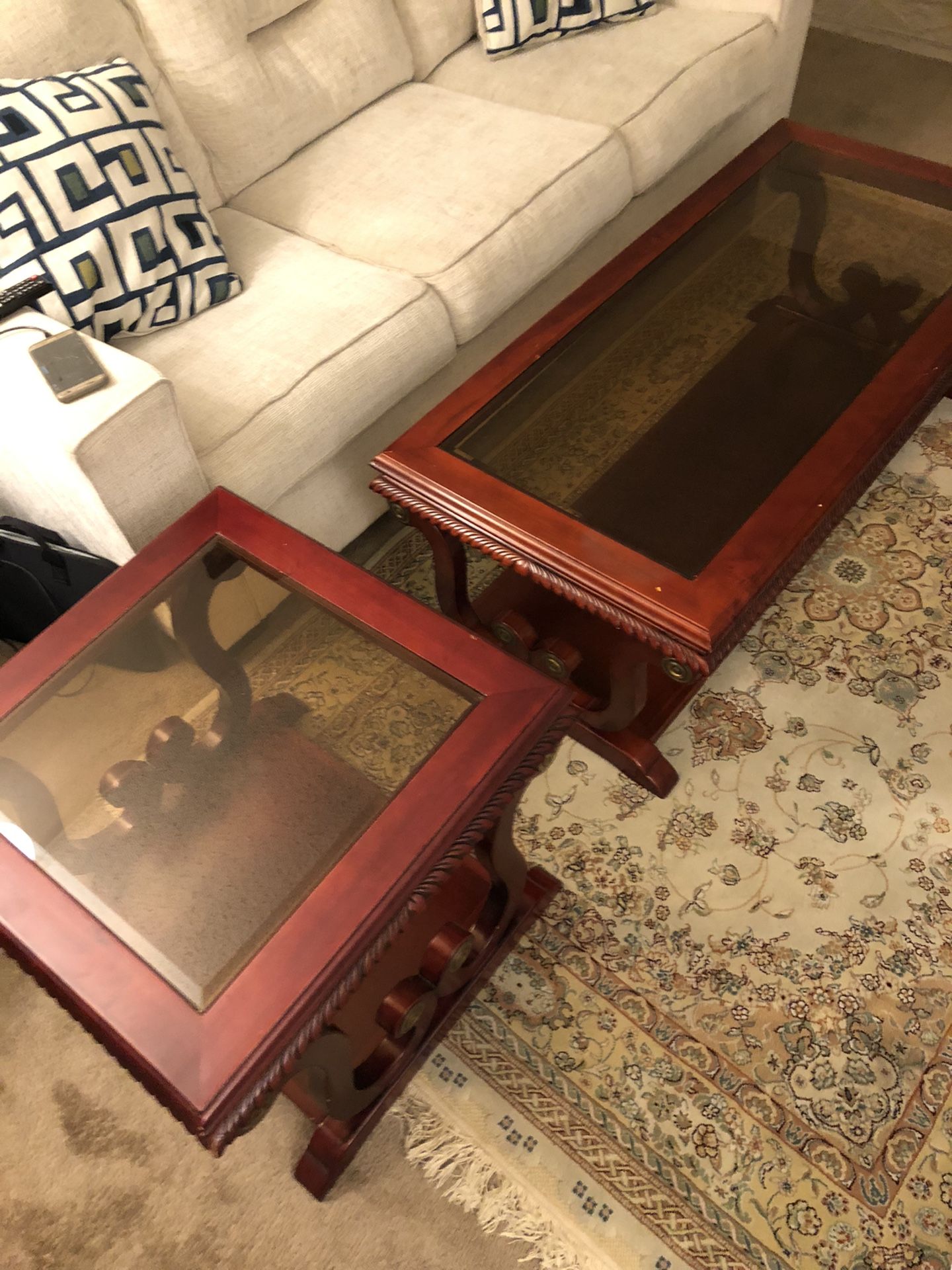 Middle Eastern Dining Table + Smaller Table