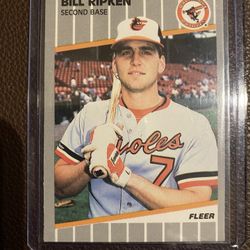 1989 Fleer Baseball RARE Ripken FF Black Scribble 