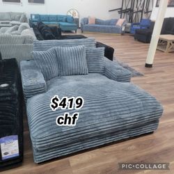 Living room corduroy  2 arm chaise sofa // Christmas Sale 