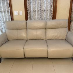 Leather Reclining Couch