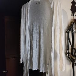 Women's White Cardigan