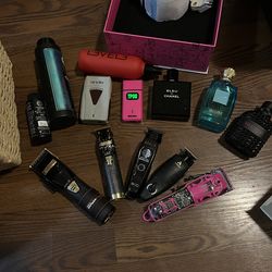 Barber equipment pink clipper new rest are used